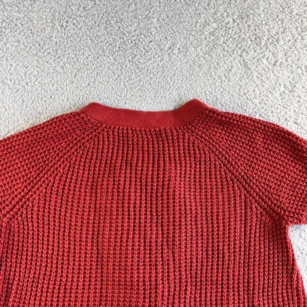 NEW‎ Banana Republic Cardigan Sweater Womens Small Red Angora Blend Chunky - Picture 9 of 16